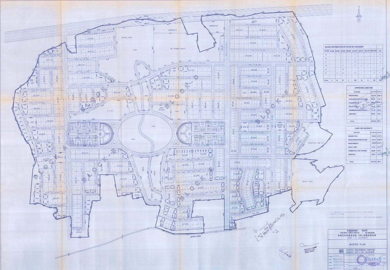 Naval Anchorage Islamabad Map