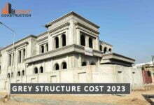 Grey Structure House Construction Cost 2023