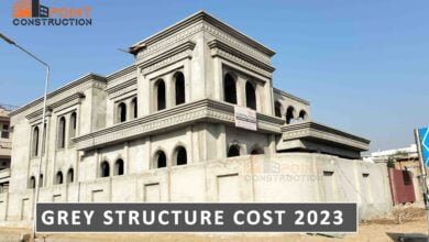 Grey Structure House Construction Cost 2023